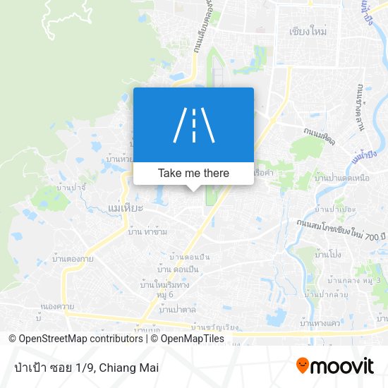 ป่าเป้า ซอย 1/9 map