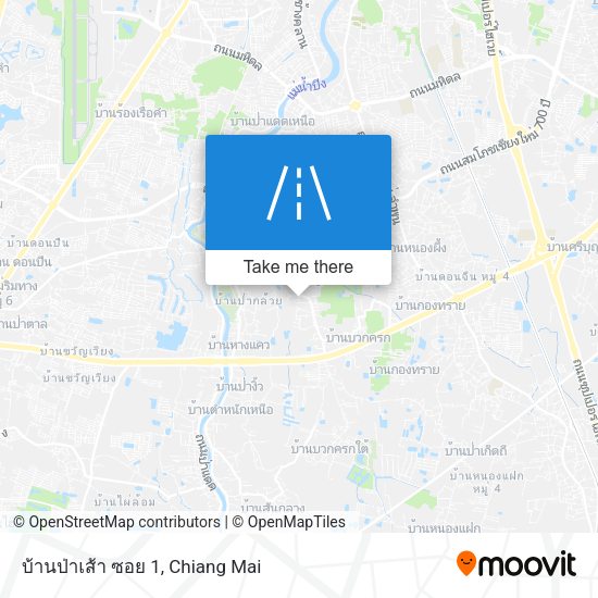 บ้านป่าเส้า ซอย 1 map