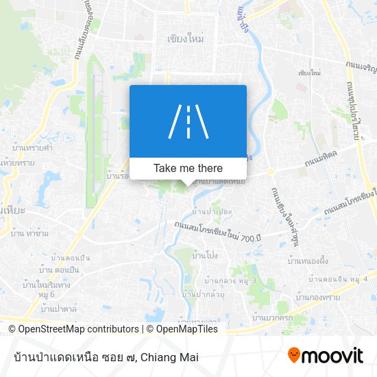 บ้านป่าแดดเหนือ ซอย ๗ map
