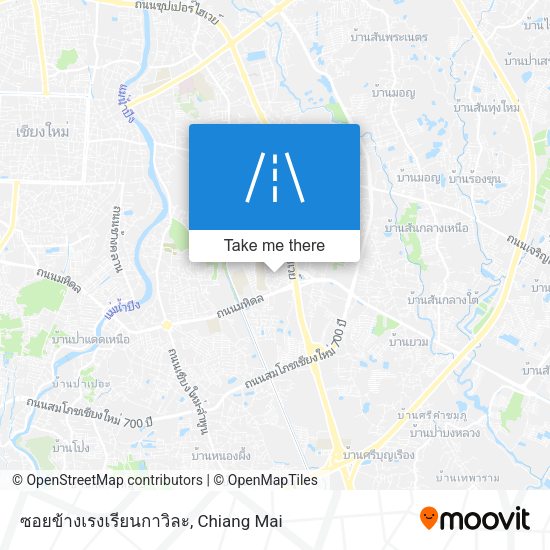 ซอยข้างเรงเรียนกาวิละ map