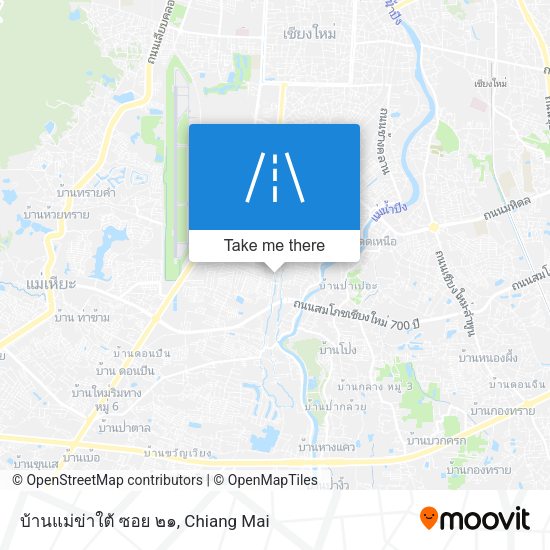 บ้านแม่ข่าใต้ ซอย ๒๑ map