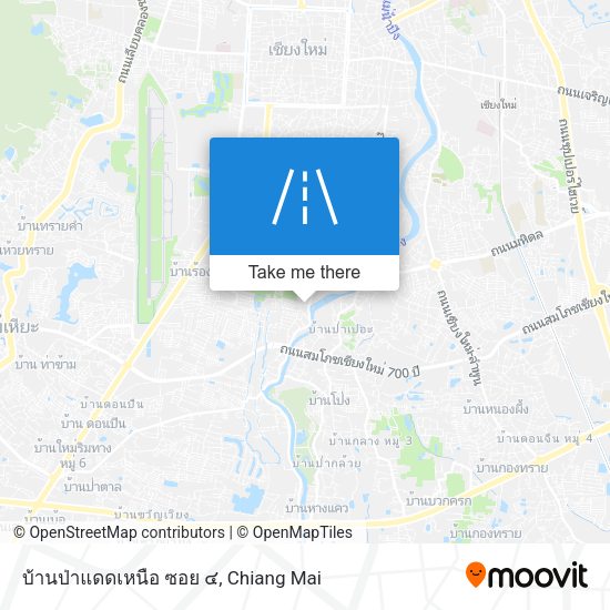 บ้านป่าแดดเหนือ ซอย ๔ map
