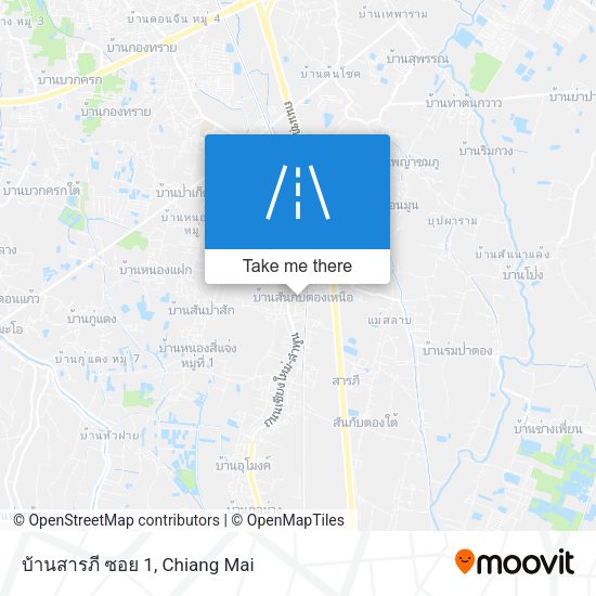 บ้านสารภี ซอย 1 map