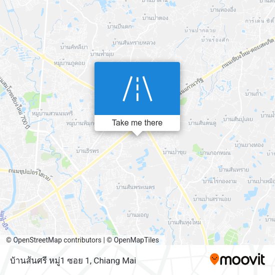 บ้านสันศรี หมู่1 ซอย 1 map