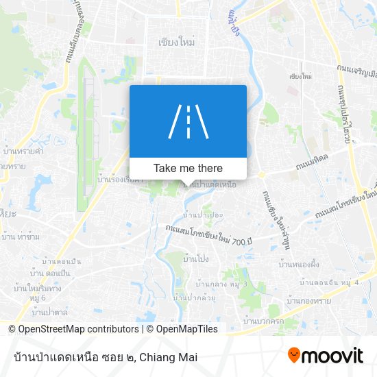บ้านป่าแดดเหนือ ซอย ๒ map