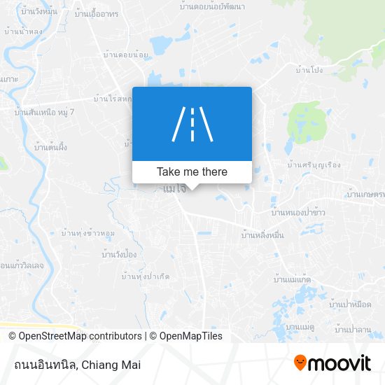 ถนนอินทนิล map