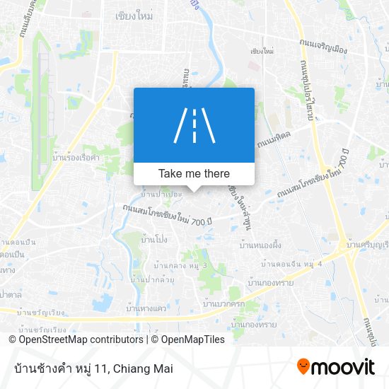 บ้านช้างคำ หมู่ 11 map