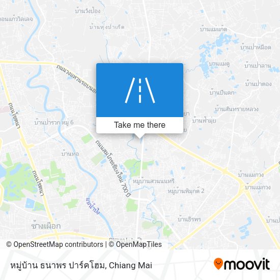 หมู่บ้าน ธนาพร ปาร์คโฮม map