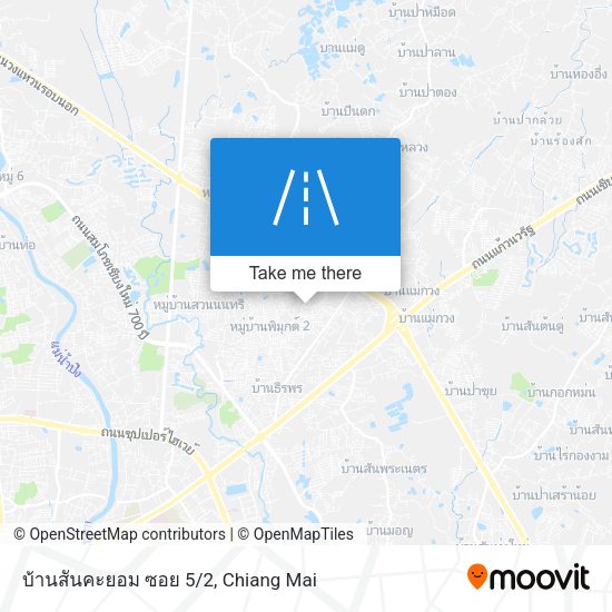 บ้านสันคะยอม ซอย 5/2 map