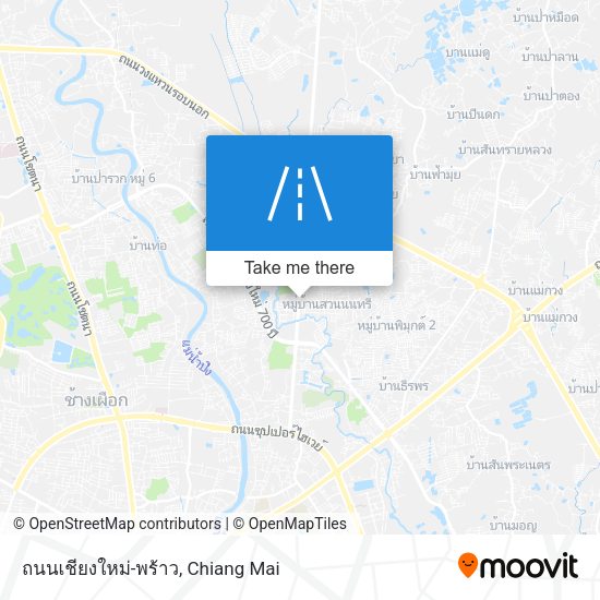 ถนนเชียงใหม่-พร้าว map