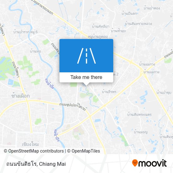 ถนนขันติธโร map