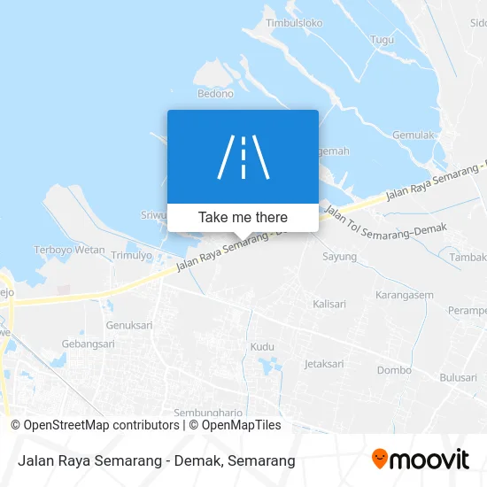 Jalan Raya Semarang - Demak map
