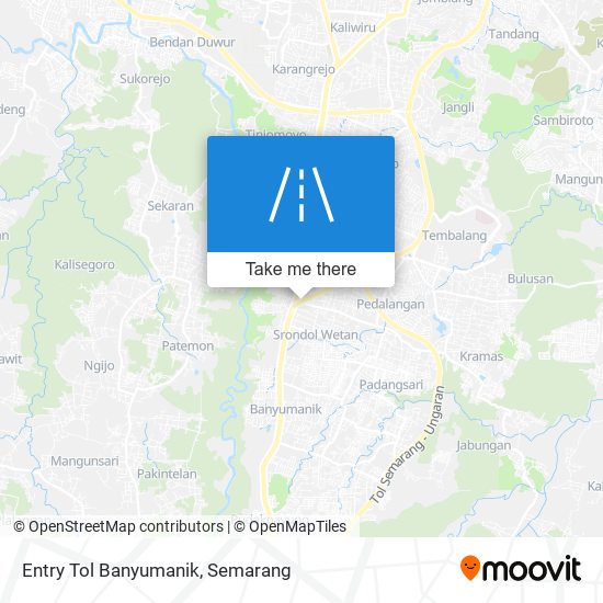 Entry Tol Banyumanik map