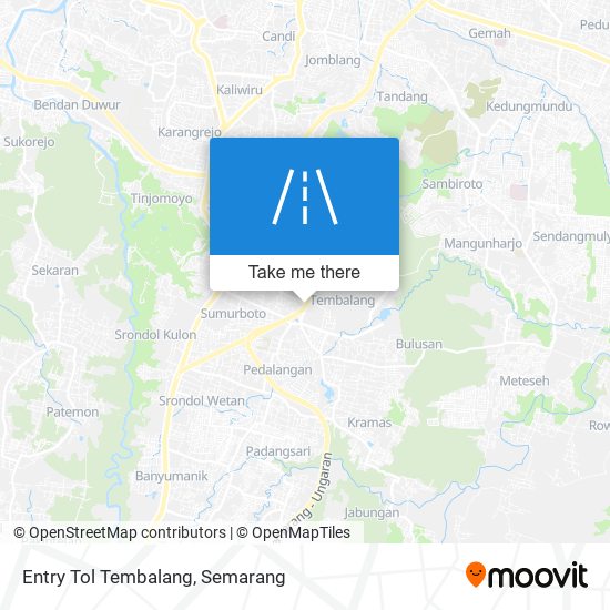 Entry Tol Tembalang map