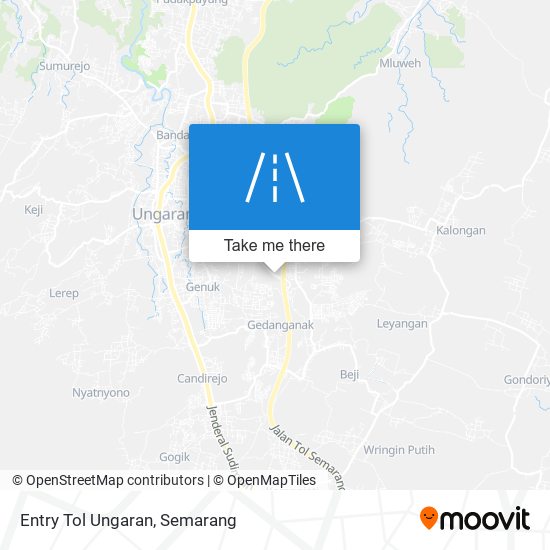 Entry Tol Ungaran map