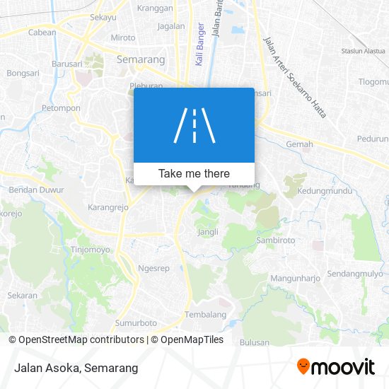 Jalan Asoka map