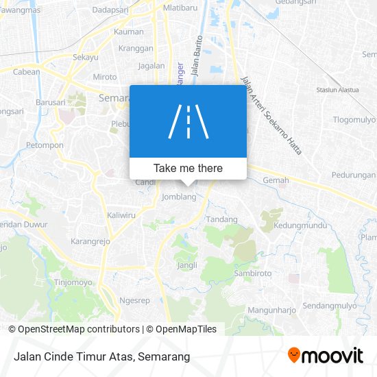 Jalan Cinde Timur Atas map