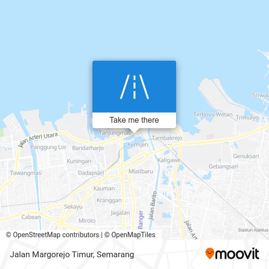 Jalan Margorejo Timur map