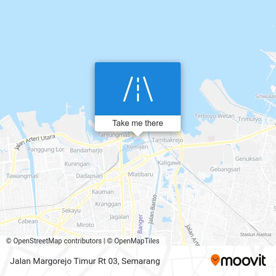 Jalan Margorejo Timur Rt 03 map