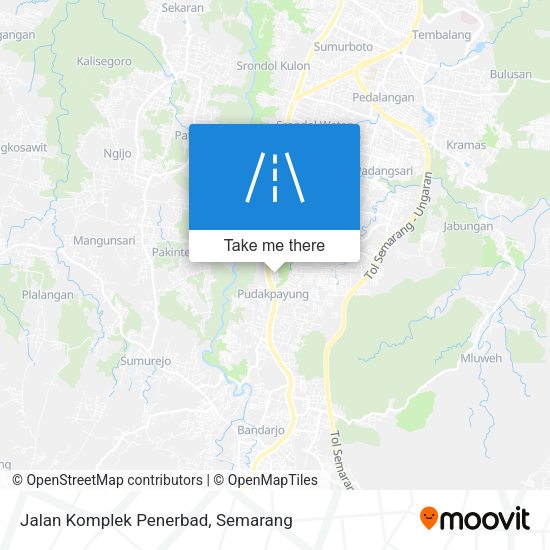 Jalan Komplek Penerbad map