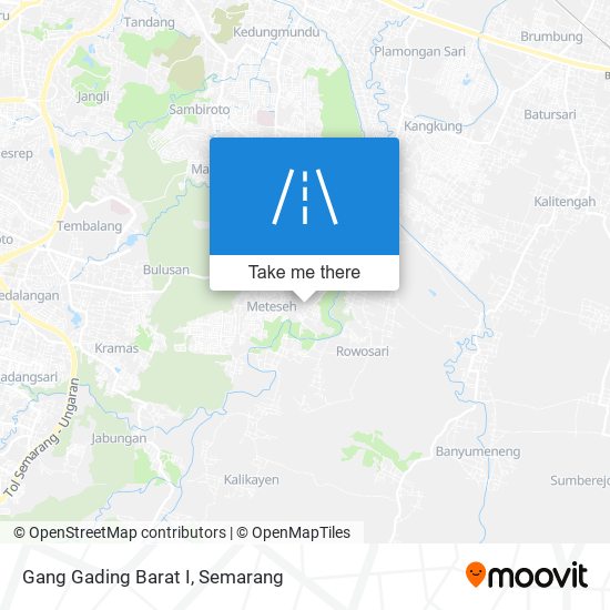 Gang Gading Barat I map