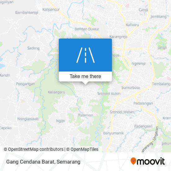 Gang Cendana Barat map