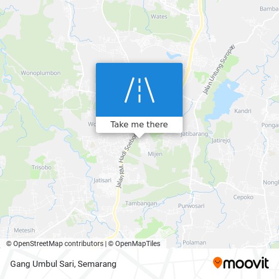 Gang Umbul Sari map