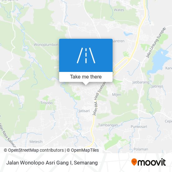 Jalan Wonolopo Asri Gang I map