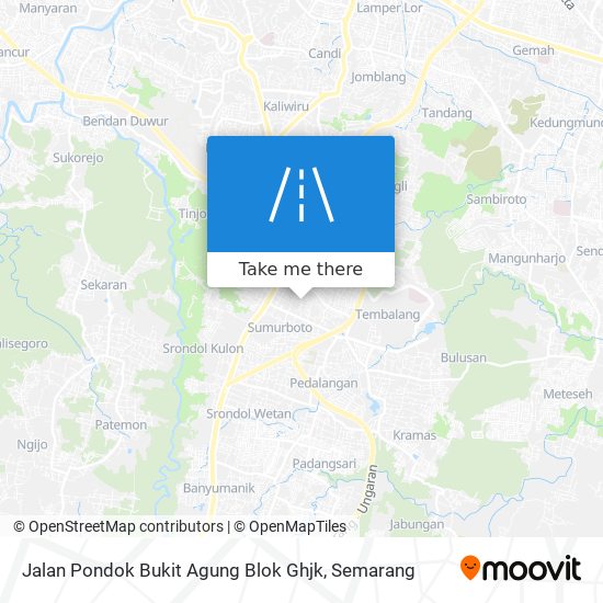 Jalan Pondok Bukit Agung Blok Ghjk map