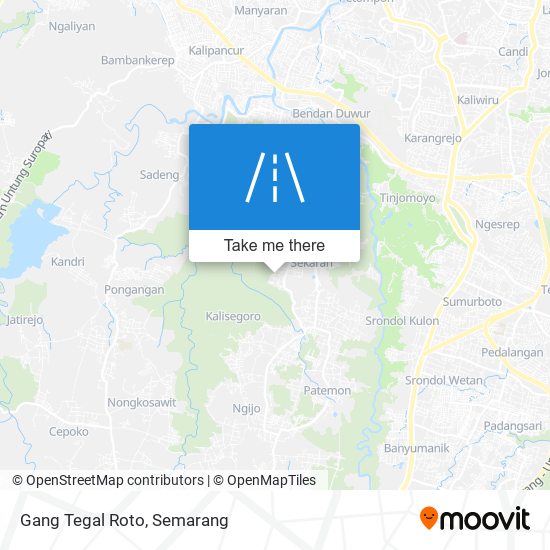 Gang Tegal Roto map