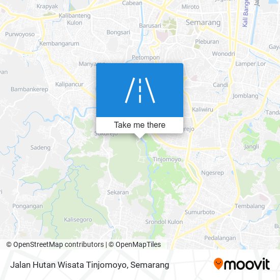 Jalan Hutan Wisata Tinjomoyo map