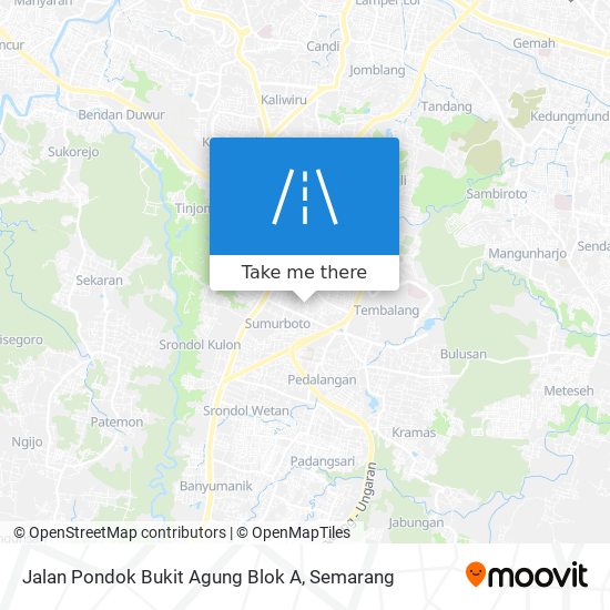 Jalan Pondok Bukit Agung Blok A map