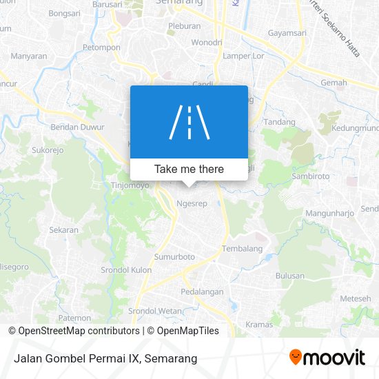 Jalan Gombel Permai IX map