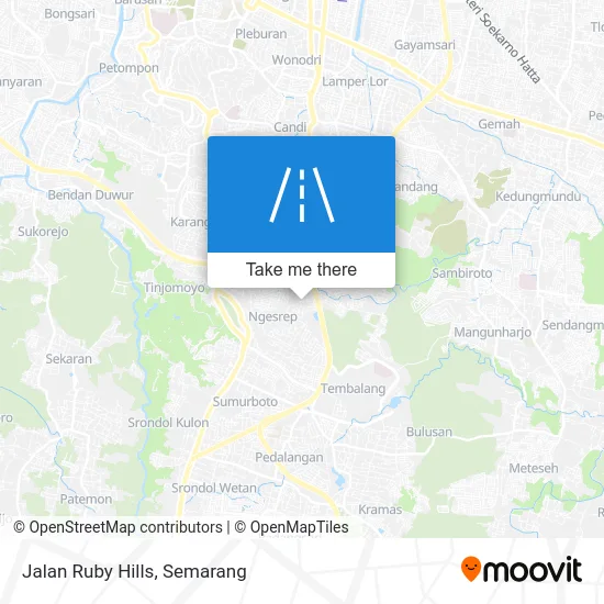 Jalan Ruby Hills map