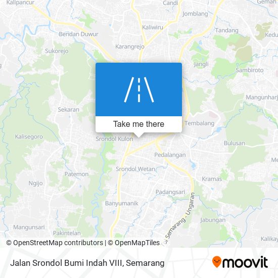 Jalan Srondol Bumi Indah VIII map