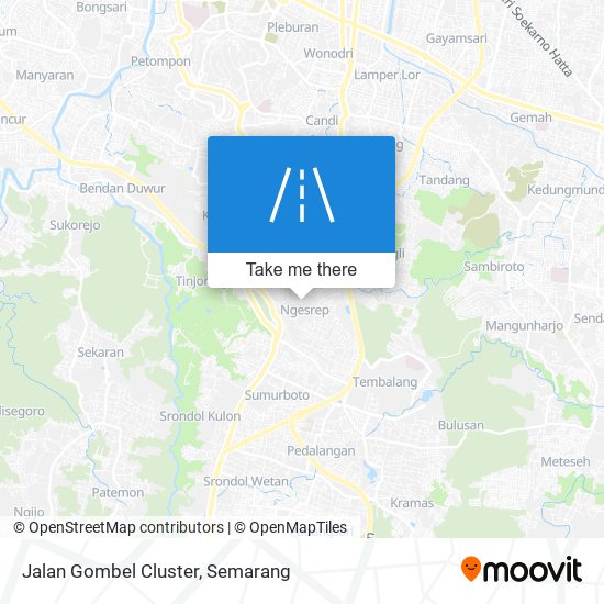 Jalan Gombel Cluster map