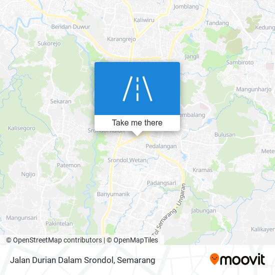 Jalan Durian Dalam Srondol map