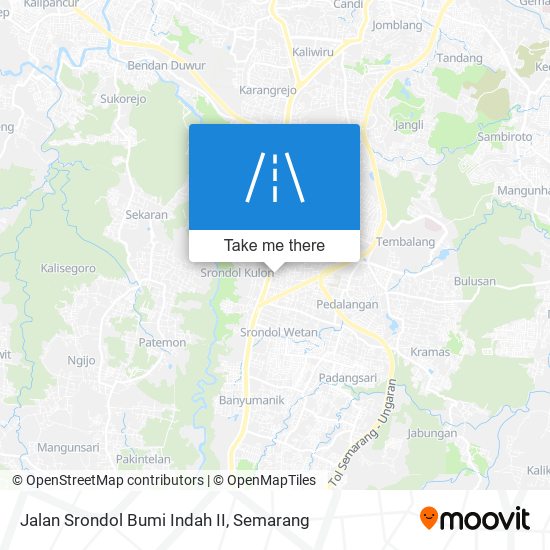 Jalan Srondol Bumi Indah II map