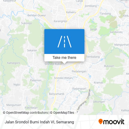 Jalan Srondol Bumi Indah VI map