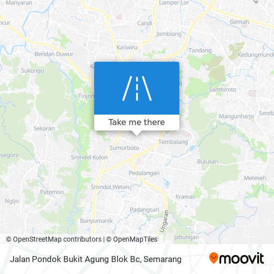 Jalan Pondok Bukit Agung Blok Bc map