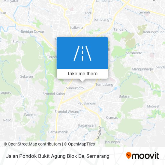 Jalan Pondok Bukit Agung Blok De map