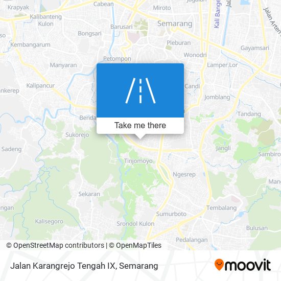 Jalan Karangrejo Tengah IX map