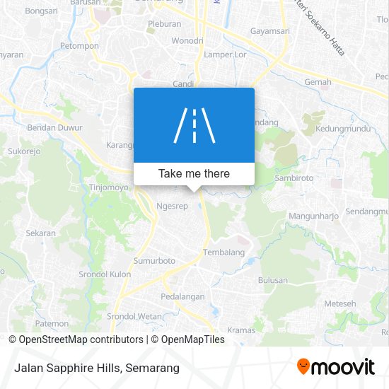 Jalan Sapphire Hills map