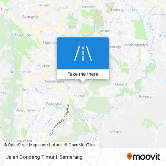 Jalan Gondang Timur I map