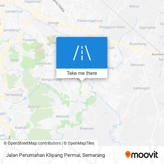 Jalan Perumahan Klipang Permai map