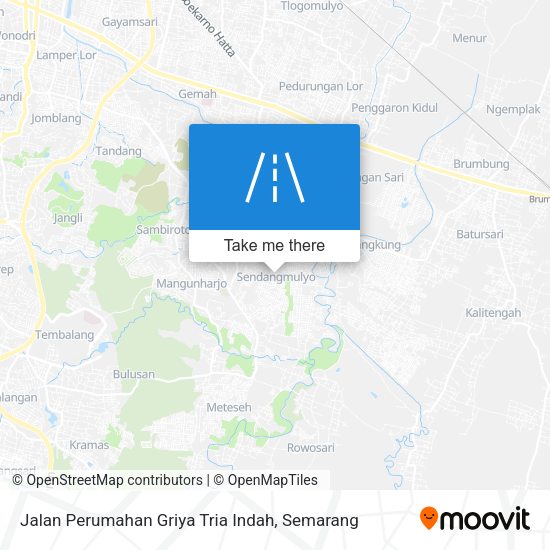 Jalan Perumahan Griya Tria Indah map