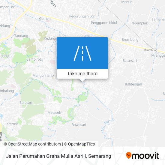 Jalan Perumahan Graha Mulia Asri I map