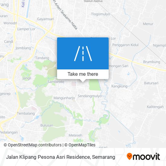 Jalan Klipang Pesona Asri Residence map