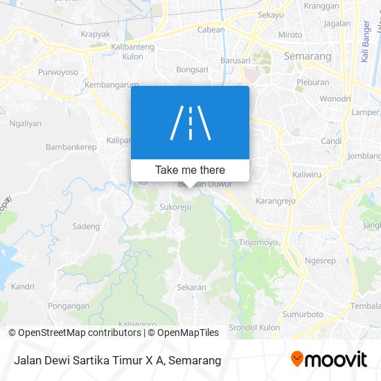 Jalan Dewi Sartika Timur X A map