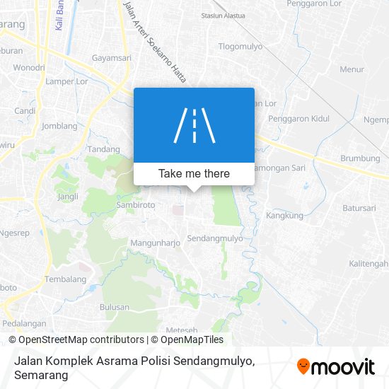 Jalan Komplek Asrama Polisi Sendangmulyo map